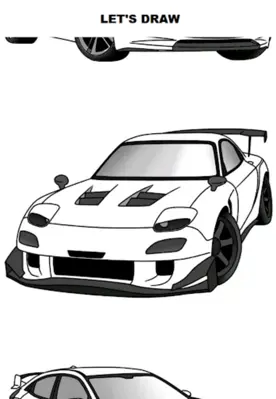 Draw Cars Sport android App screenshot 5